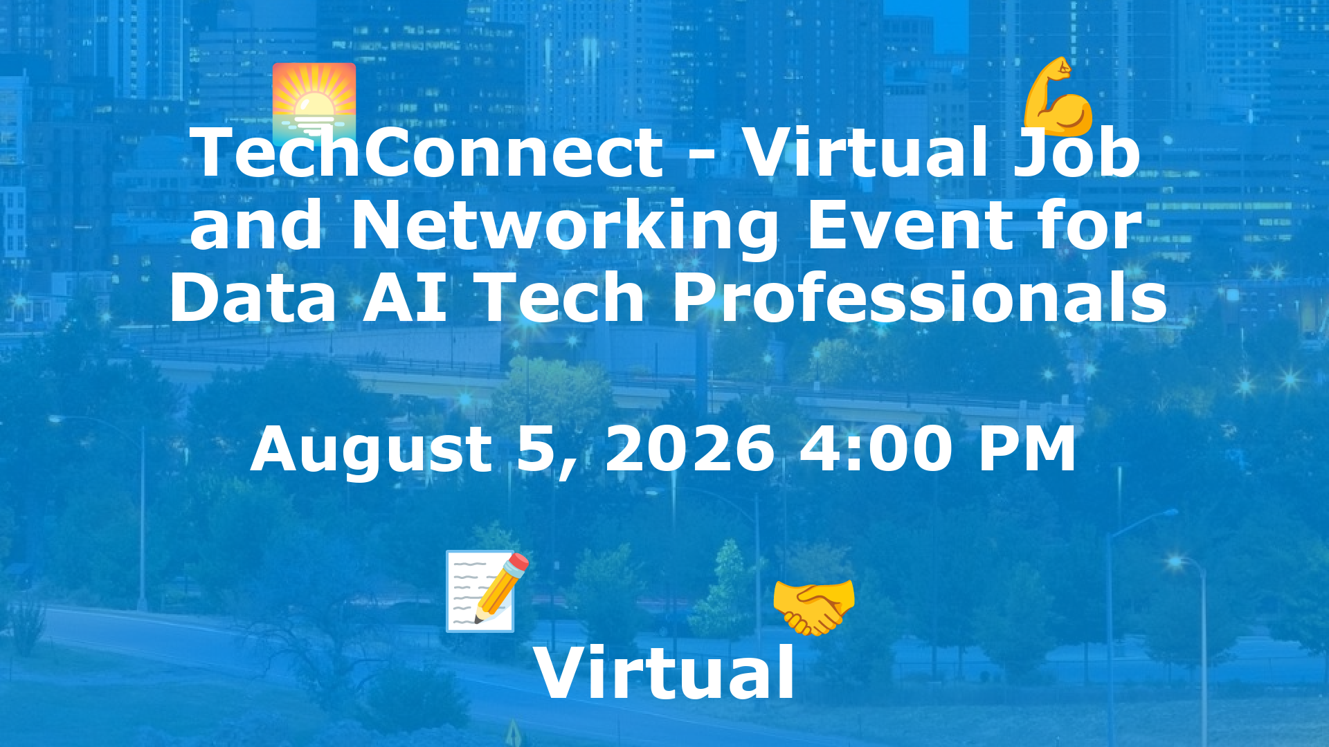 TechConnect - Virtual Job and Networking Event for Data AI Tech Professionals event image